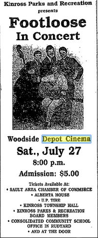 Depot Cinema (Woodside Depot Cinema, Kinross Depot Cinema) - June 1991 Concert